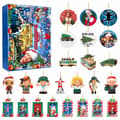 Miniatyrbild 1 av 3: Grinch jul-akryl-blindbox, 24-dagars julkalender-hänge, pennfodral, Typ A Type D
