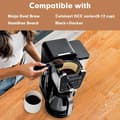 Miniatyrbilde 2 av 6: Gjenbrukbart #4 kaffefilter, permanent metall, kompatibelt med Ninja CFP301 CFP201, 10-12 kopper