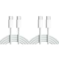 Pikkukuva 1 / 2: 2X iPhone 15 Macaron-datakaapeli, kaksi Type-C-pikalatausta, punottu datakaapeli C-C 60W 100cm kaapeli, harmaa valkoinen