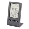 LCD Digital Hygrometer Inomhustermometer, Luftfuktighetsmätare med Larm, Svart