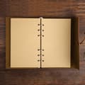 Miniatyrbillede 2 af 3: Retro læderjournal 14 cm, brun, vintage notesbog til at skrive