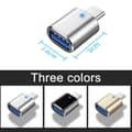 Pikkukuva 8 / 8: USB C - USB 3.0 -sovitin, 2 kpl, Type C uros - USB naaras OTG, 5 Gbps, MacBook Pro/Air -yhteensopiva