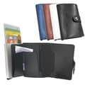 Pop-Up Kortholder Lommebok for 10 Kort, RFID-blokkering, Slank, Brun Brown