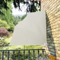 vidaXL Fällbart vindskydd för uteplats 140 x 140 cm Gräddvit Creme 2300