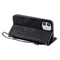 Miniatyrbild 3 av 5: Plånboksfodral i Läder med Skin-touch Textur för iPhone 12 mini [HK] Style E Multicolor