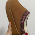 Miniatyrbild 2 av 5: Dam Moccasins Tofflor Pälsfodrade Varma Vinter Ankelstövlar Slip On Loafer[HK] Brown 36