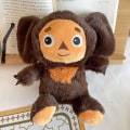 Miniatyrbild 3 av 5: Ryssland Anime Cheburashka Monkey Plysch Stora Ögon Sjungande Monkey Collection Modell Dockleksak Plyschdjur För Barn Födelsedagspresent[HK] C