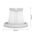 Miniatyrbillede 2 af 5: 6 stk HEPA-filter til MIJIA håndholdt støvsuger Hjem Bil Mini Trådløs Vaskbar Filter Reservedele[HkkK] As Shown