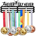 Miniatyrbild 1 av 5: Medaljhängare Löpning Medalj Hållare Pris Hållare Metaller Band Display Rostfritt Stål Medaljhängare Never Say Never Sportmedalj Häng[HK]