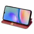 Pikkukuva 3 / 5: Samsung Galaxy A05s 4G Nahkakotelo, kohokuvioitu vinoneliökuvio, lompakkokotelo [HK] Style D Multicolor