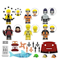 Miniatyrbillede 1 af 5: 6 stk. Naruto Minifigurer Byggeklodser Legetøj til børn [HK] KL806