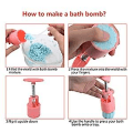 Miniatyrbilde 4 av 5: HK Badebombeformsett & Badebombepresse DIY-produksjonsutstyr - 1 fat 6 stempler