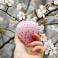 Miniatyrbilde 3 av 5: Kjøkken Timer 360 Grader Roterende Plast Mekanisk Timer Alarm[HK] Strawberry