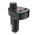 Miniatyrbillede 1 af 3: G13 Bærbar Bil MP3 Musikafspiller Bluetooth FM Transmitter Håndfri Opkald Auto Tilbehør Sort[HK]