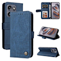 Pikkukuva 1 / 5: Ihoa myötäilevä PU-kotelo Motorola Edge 50 Neo / ThinkPhone 25[HK] -puhelimelle Blue