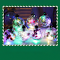 Miniatyrbilde 5 av 5: 6 stk. skinnende julekuler med LED-lys anheng påfyllbare kuler juletre hengende ball ornamenter for fest [HK]