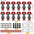 Miniatyrbillede 5 af 5: Middelalderlig romersk soldatregiment 12 byggeklodser minifigurer og små partikelsamlingslegetøj[HK] 12 pieces in a set
