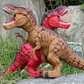 Miniatyrbild 4 av 5: Elektronisk gående dinosaurie T-Rex, lägger ägg, rytande ljud, realistisk Tyrannosaurus, leksak för pojkar barn i åldrarna 3+[HK] red