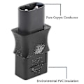 Miniatyrbild 3 av 5: 2-Pin EU Industriell Strömomvandlare IEC 320 C8 Hane Till IEC 320 C9 Hona AC Adapter 6A/250V[HK] Black