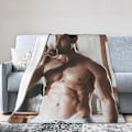 Miniatyrbillede 1 af 5: Tyler Actor Hoechlin Printet Letvægts Superblød Micro Fleece Plaid Passer til Sofa Seng Stue Sofa Stol ABD12882[HK] 50x40in 125x100cm
