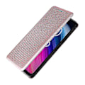 Miniatyrbillede 5 af 5: Til TCL 505 Telefon Cover Carbon Fiber Tekstur Læder Magnetisk Lukning Skal - WK[HK] Rose Gold