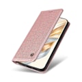 Pikkukuva 5 / 5: Honor Magic7 Lite 5G/ X9c 5G Lompakkokotelo Korttipaikalla Jalustalla Nahkainen Puhelinkotelo [HK] Rose Gold