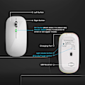 Miniatyrbilde 5 av 5: Mouse Jiggler Anti-Hibernate Auto-Move Cursor Virtuell Trådløs Bluetooth-mus Hindre Datamaskin Loc[HK] Silver