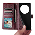 Miniatyrbild 5 av 5: Plånboksfodral för Oppo F27 5G/Reno12 F 4G/Reno12 F 5G/Reno12 FS PU Läderfodral[HK] Style C Multicolor