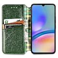 Pikkukuva 2 / 5: Samsung Galaxy A05s 4G Nahkakotelo, kohokuvioitu vinoneliökuvio, lompakkokotelo [HK] Style C Multicolor