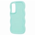 Pikkukuva 4 / 5: WANLONFENG XL -sarja Samsung Galaxy A05s 4G -puhelimelle Aaltoileva reunus TPU-kuori karkaistulla lasikalvolla [HK] Style E Multicolor