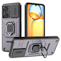 Miniatyrbilde 1 av 5: For Xiaomi Redmi 13C/ Poco C65 4G Deksel Stativ Telefondeksel med Skyvelinsedeksel[HK] Purple