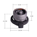 Miniatyrbillede 2 af 5: Adapter til låsekonvertering, til dyseflasketype/butangaspatron/skruepå-gastank/lindalventilbeholder (z11)[HK]