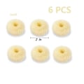 Miniatyrbild 5 av 5: Extra Small Hårknutsmakare för Barn, 6-Pack Mini Donut Styler (Small 2\", Off-White)[HK]