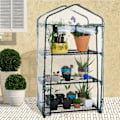 Miniatyrbild 5 av 5: JIKAIX Växthusöverdrag Transparent Enkel Montering PVC Rullgardinsdesign Växthusväxtskydd för Trädgård[HK] Dual Layer