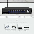 Miniatyrbillede 4 af 5: 8 Port RCA Komposit Audio Video AV 8-vejs Switch Vælger Switch Splitter Boks [HK]