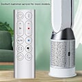 Miniatyrbilde 3 av 5: Erstatningsfjernkontroll egnet for HP04 HP05 HP07 Luftrenser Vifteløs Vifte Fjernkontroll Sil[HK] Silver