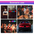 Miniatyrbillede 5 af 5: Led Pixel Panel, USB 5V Fleksibelt Led Modul Rgb Rullende Tekst Animationsdisplay, Bluetooth App, 9,2*37,2cm([HK])