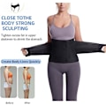 Miniatyrbilde 4 av 5: Postpartum Magebelte - C-seksjon Magebinder Wrap Abdominal Binder For Restitusjon Etter Operasjon - Girdle For Mageplastikk, hw[HK] Black XL