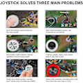 Pikkukuva 5 / 5: Joystick mobiilipuhelimen peliohjain lahja mobiilipeli joystick peliohjain 2 kpl [HK]
