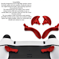 Miniatyrbild 3 av 5: 4 st Spelkontroll Bakre Paddlar Professionell Ersättning Metall Bakre Knappar för PS5 Edge Controller[HK] Red