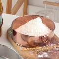 Miniatyrbilde 3 av 5: Melsikt for baking, rustfritt stål profesjonell rund melsikt sil med finmasket sil for baking siling pulverisering te juice [HK] Large gold