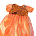 Pikkukuva 2 / 2: Mekko Gauzy 18 tuuman nukelle - Pukeutuminen sininen 26cm oranssi [HK]