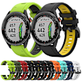 Pikkukuva 3 / 5: Silikoninen kellon ranneke Garmin Approach S62 -kelloon Garmin Approach S62 -kelloon Black White