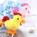 Miniatyrbillede 2 af 5: Plush Optrækkylling Børn Uddannelsesmæssigt Legetøj Optræk Springende Gående Kyllinger Legetøj [HK]