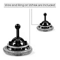 Miniatyrbilde 4 av 5: For Aeroccino 3 Blender Melkeskummer Reservedeler Kaffemaskin Reservedeler[HK] Black  Silver