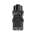 Miniatyrbillede 1 af 4: IEC 320 C13 Hun Til C6 Han 3-benet Kløverblad Stik Konverter AC Strømadapter xi[HK]