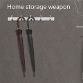 Miniatyrbillede 3 af 5: Multi-krog Hængende Dørkrog Badeværelses Håndklædeholdere Frakke Stativ Hat Krog [HkkK] Three hooks