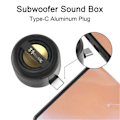 Pikkukuva 3 / 5: Mini Kaiutin Plug-and-play Matkapuhelimen Kaiutin Vahvistin Kannettava Subwoofer Äänilaatikko Kotiin Toimistoon[HK] Black