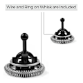 Miniatyrbilde 4 av 5: For Aeroccino 3 Aeroccino 4 Blender Melkeskummer Reservedeler Kaffemaskin Reservedeler-ypdw[HK] Black Silver