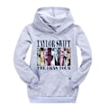 Miniatyrbild 1 av 2: Pop Taylor Swift The Eras Tour Hoodie Huvtröja Casual Pullover Toppar Julgåvor För Barn Flickor Pojkar[HK] Gray 13-14 Years